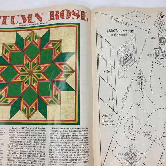 Quilters Newsletter Magazine October 1983 Issue No 156 Quilting Patterns - Picture 8 of 13